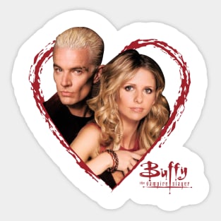 Buffy The Vampire Slayer Spike Love Story Retro Tv Show Sticker